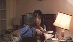 The Shining Wendy Hugging Danny GIF