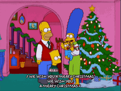 The Simpson Family Religious Merry Christmas GIF