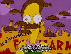 The Simpson Ned Flanders Tripping GIF