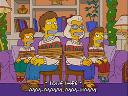 The Simpsons Characters Gagged GIF