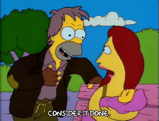 The Simpsons Consider It Done GIF
