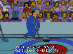 The Simpsons Curling GIF