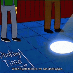The Simpsons Drinking Time GIF