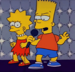 The Simpsons Enjoying Karaoke GIF