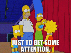 The Simpsons Get Some Attention GIF