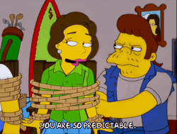 The Simpsons Gloria Tied Up Snake Jailbird GIF