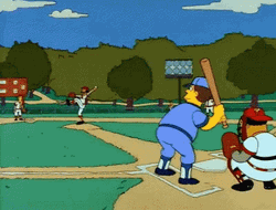 The Simpsons Home Run GIF