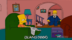 The Simpsons Homer Slamming Door