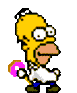 The Simpsons Homer Sticker GIF