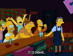 The Simpsons It Is Finished It's Done GIF