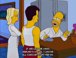 The Simpsons Just Hanging Around GIF
