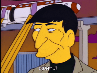 The Simpsons Leonard Nimoy Fade Away GIF