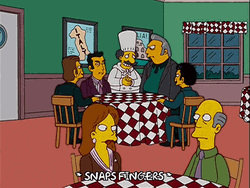 The Simpsons Mafia Leaving The Restaurant GIF