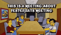 The Simpsons Meeting GIF