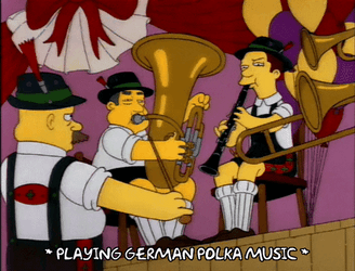 The Simpsons Musicians Play Instruments GIF