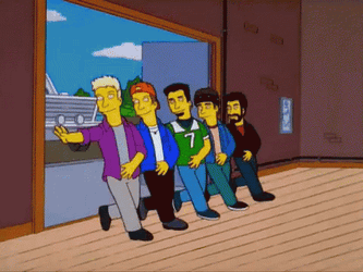 The Simpsons Nsync Feature GIF