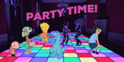 The Simpsons Party Time GIF