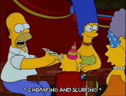 The Simpsons Pizza Party GIF