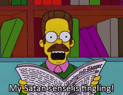 The Simpsons Satan Sense GIF