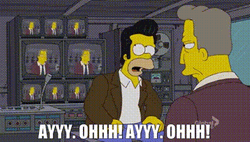 The Simpsons Saying Ayyy Ohhh GIF