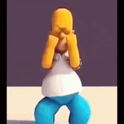 The Simpsons Sitcom Homer Simpsons Grinding Dance GIF