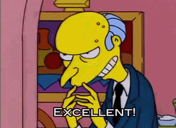 The Simpsons Sitcom Mr. Burns Good Good GIF