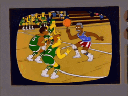 The Simpsons Spinning Globe GIF