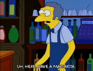 The Simpsons Uh Here Have A Margarita GIF