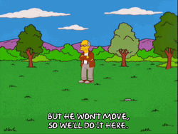 The Simpsons Won't He Do It Move GIF