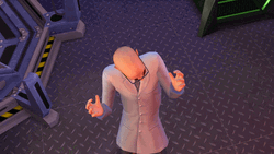 The Sims Scientist Laughing GIF