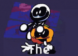 The Spooky Month Dance Of Hollow And Pumpkin GIF