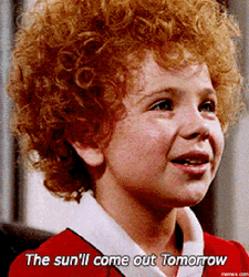 The Sun Come Out Tomorrow Little Girl GIF
