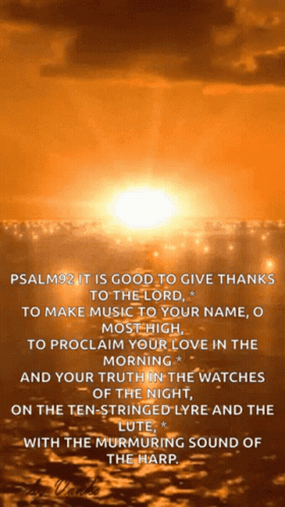 The Sun Is Shining Brightly In The Background Of A Psalm GIF