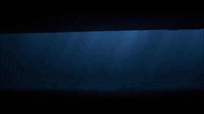 The Sun Is Shining Through The Water And Casting A Shadow GIF