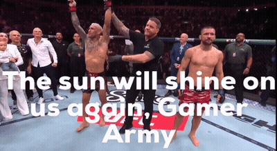The Sun Will Shine On Us Again Gamer Army Is Written On A Screen GIF