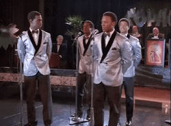 The Temptations Silver Suit Talking  GIF