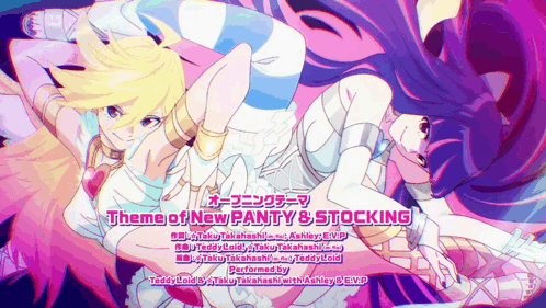 The Theme Of New Panty & Stocking Was Performed By Teddy Coults GIF