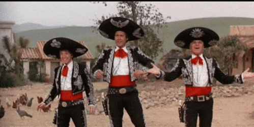 The Three Amigos Performance GIF
