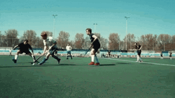The Three Hockey Player GIF