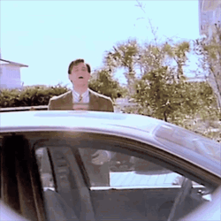 The Truman Show Truman Burbank Getting On Car GIF
