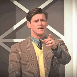 The Truman Show Truman Burbank Pointing Finger GIF