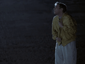 The Truman Show Truman Burbank Running Rain GIF