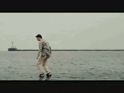 The Truman Show Truman Burbank Walking On Water GIF