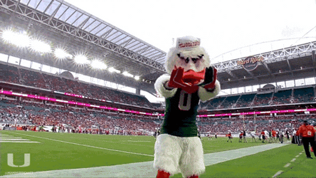 The U Mascot GIF