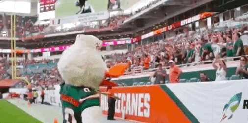 The U Mascot Hype GIF