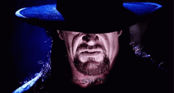 The Undertaker Creepily Looking GIF