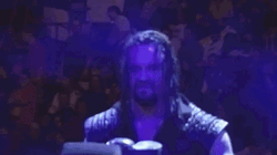 The Undertaker Staring GIF