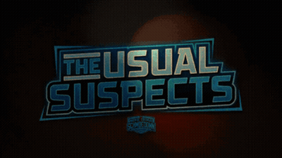 The Usual Suspects Sign On Black Background GIF