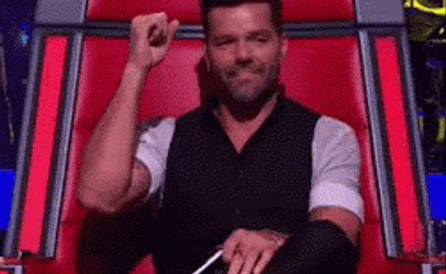 The Voice Ricky Martin Vibing Song GIF