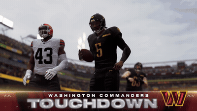 The Washington Commanders Are Playing The Washington Redskins In A Touchdown GIF